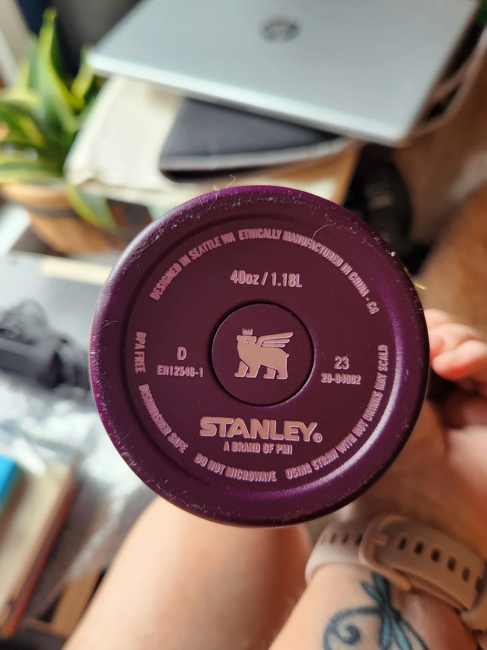 Stanley Purple Insulated Travel Mug with Handle